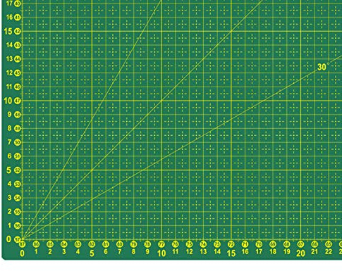 generisch Schneidematte 60cm x 45cm pink od. grün - Sew Mate -Selbstheilend 3 mm stark (Grün)