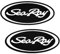 myrockshirt Sea Ray Oval and Boat ca.30cm Aufkleber Autoaufkleber Sticker Wandtattoo Decal UV& Waschanlagenfest Profi Qualität Decal