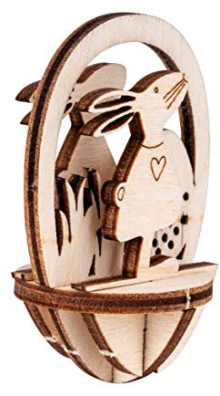 Rayher Holz Steckteil Ostern, FSC Mix Credit, natur, 20-tlg., 4x6cm Eier, SB-Btl 1Set, 62951505