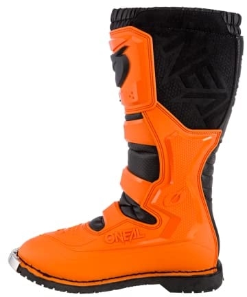 O'NEAL | Stivali Motocross | Enduro Motorcycle | Comfort grazie a Air-Mesh-Insole, quattro fibbie, materiale sintetico di alta qualità | Stivali Rider Pro | Adulto | Arancione | Taglia 40