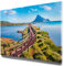 Traumhafte Sardinien-Bilder im Großformat 120x80cm, Strand Taverna - als großes XXL Leinwandbild. Wandbild als Hintergrund und Deko für Wohnzimmer & Schlafzimmer. Aufgespannt auf Holzrahmen