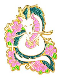 AOTEMAN Broche dragon blanc en émail dur - Motif animaux de dessin animé - Cadeau unique, Acier allié