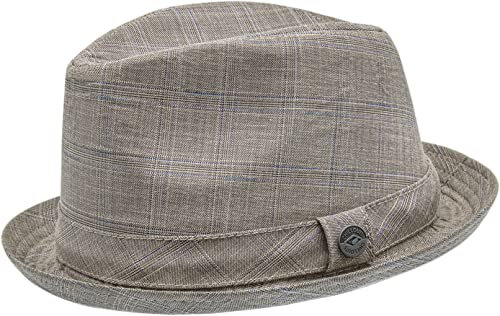 CHILLOUTS Sommerhut mit Karomuster - Pork Pie Lochsloy Hat - Herren