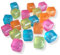 ANTEVIA - Lot de 20 glaçons réutilisables carré original 2.5 x 2.5cm | PLUS DE 10 MODÈLES | En plastique | Wisky | Couleur : Bleu Vert Orange Violet (Icecub L1)