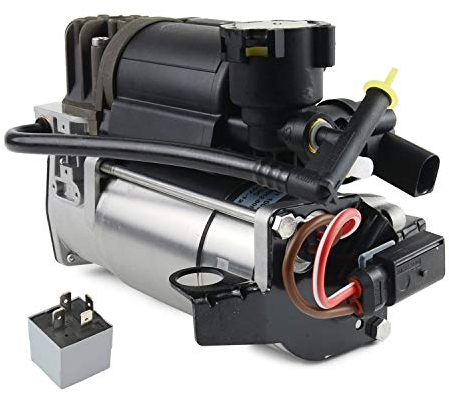 Huiruhy Luftfederung Kompressorpumpe Vorne 2Pin mit relais 2203200104 Kompatibel mit CLS C219 E-Klasse W211 S211 S-Klasse W220 2203200304 2113200104 2113200304