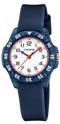 Calypso Kinderuhr Analog - Kautschuk - Quarzwerk - Robustes Glas - Wasserdicht 10 ATM - My First Watch - K5829