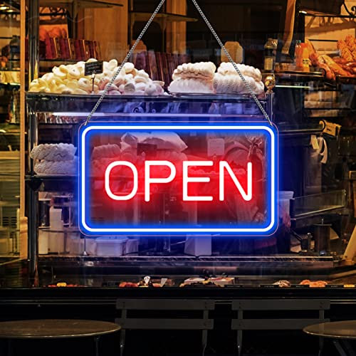 inSharePlus LED Neon Open Sign, 16x 9 Open Sign for Business, Ultra Bright Lighted Sign Open, Electric Light up Sign for Stores, Restaurants Offices Retail Shops Window Storefronts (Horizontal)…