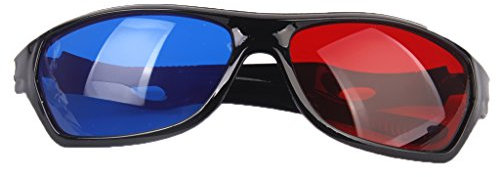 Tiuimk Universelle rot/blaue 3D-Brille – verbessern Sie Ihr 3D-Seherlebnis