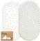 2-Pack Bio Spannbettlaken Babybett für Mädchen, Jungen - 100% Baumwolle Spannbettlaken Kinderwagen, Spannbettlaken Stubenwagen & Wiegen Matratze Bezug, Unisex Beistellbett Spannbettlaken (Meadow)