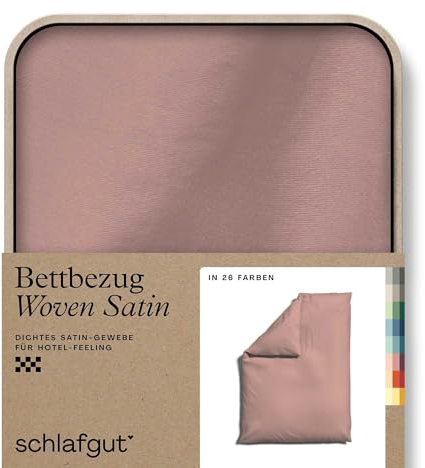 schlafgut Knitted Jersey Bettwäsche 135x200cm Bettdecke Bezug einzeln, Multicolor Uni, weich und faltenfrei mit Elasthan (Purple Mid, 135-140x200)