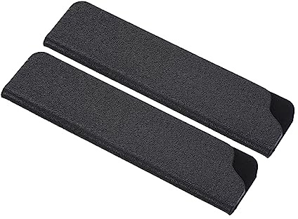 PATIKIL 2 Stück 100x20mm Messerschutzhülle für 89mm/3.5 Obstmesser, Universal Messerscheide aus ABS Klingenschutz Messertasche mit Beflockte Futter für Küchen Haushalt Hotel, Schwarz