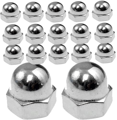 M5 Dome Nuts Marine Grade Acorn Style in A4 Stainless Steel 316 – Corrosion Resistant Fasteners (Pack of 20)
