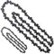 Rhinenet 2PCS Replacement Chainsaw Chain for 14 Inch Bar, 52 Drive Links, 3/8 LP Pitch Low-Kickback Saw Chain fits for Husqvarna, Hyundai, Einhell, McCulloch, Ryobi and More