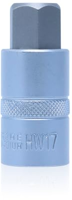 CCLIFE Innensechskant Einsatz 17mm, 1/2 HEX Bit Socket, Sechseckige Steckschlüssel Material CRV, 55mm Länge