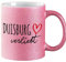 Huuraa Glitzer Kaffeebecher Duisburg verliebt Geschenk 330ml Pink Duisburg Mitbringsel