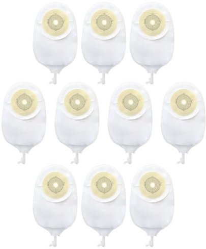 YUYQAQ 2 x Urostomie-Beutel, Kolostomiebeutel, zweiteilig, entwässerbar und Hoop Stoma M4Z5 Look Care Ileostomie mit Beuteln