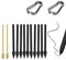 Punte di ricambio per Samsung Galaxy Tab S10+/S10 Ultra/S9/S9 Ultra/S8/S8+/S8 Ultra/S7/S7 FE/S6 Lite/S22/S23/S24/S25 Ultra S Pen (2 oro+10 Nere)
