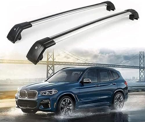 DRYFAL DachträGer RelingträGer für BMW X3 G01 2018-2021 Dachgepäckträger Aluminium mit Dachreling für Fahrradträger Dachboxen Skihalter
