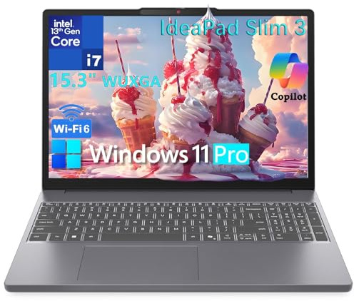 Lenovo Laptop Computer, Intel 10-Core i7-13620H (Beat Ultra 7 255U), 24GB DDR4 RAM, 1TB PCIe SSD, WiFi 6, Bluetooth 5.2, 15.6 FHD for Business & Home, RJ45, Type-C, HDMI, Windows 11 Pro, Wendbo