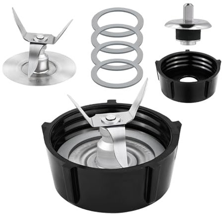 HWVSRKCO Repuestos for licuadora M08K (7 Piezas), compatibles con Oster, Cuchilla for Hielo con Tapa for Jarra, Accesorios, compatibles con Osterizer, licuadoras