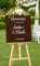 Panneau de Bienvenue Mariage Personnalisé en Bois Cerisier, Bois Érable, Rose Gold, Or Champagne, bois Naturel 50x60cm