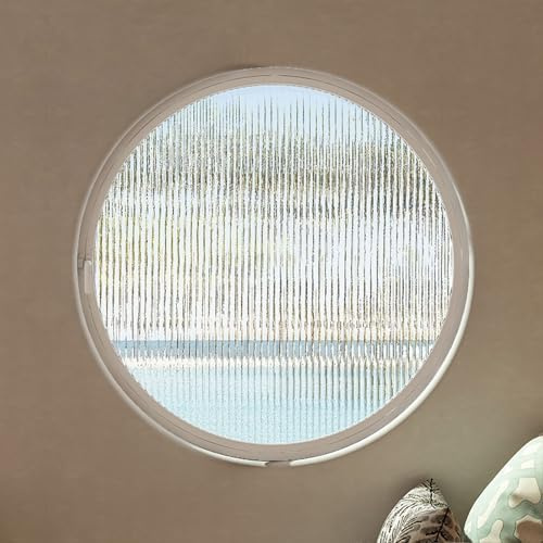 ZMJGLL 360° Rotatable Round Tempered Glass Shed Window Round Opening Portlight Porthole Window Aluminum Alloy Round Porthole Window Flush Mount (White b)