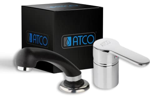 ATCO Friseurarmatur RONDO HD Chrom Friseur Armatur Waschtischarmatur Wasserhahn Waschbecken Brause Rückwärtswaschbecken