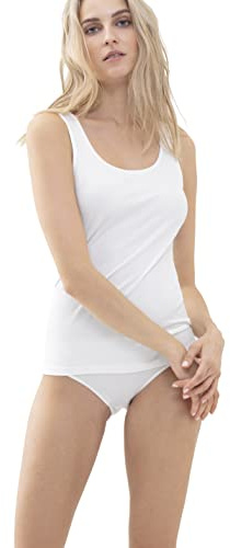 Mey Damen Top breite Träger Baumwolle Serie Cotton Pure | Schmale Passform, Tiefer Rundhalsausschnitt, Breiter Träger, Natürliches Tragegefühl, Gr. 36-46