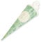 itenga Geschwisterschultüte 35cm Geschenkverpackung Schultüte Kinder Erwachsene Party (Pflanzen mit Text Alles Gute)