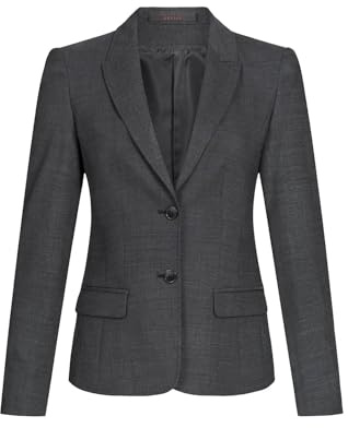 GREIFF Modern with 37.5® Damen Blazer Regular-Fit Schwarz Pinpoint 42