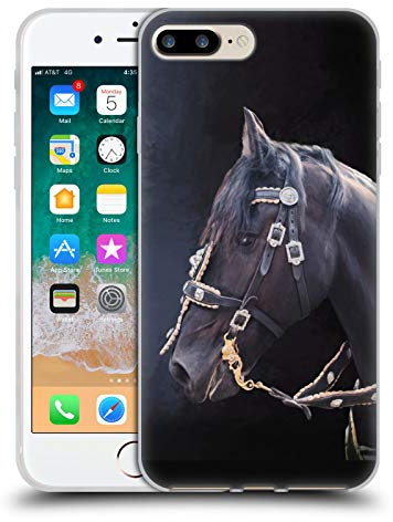 Head Case Designs Offiziell Offizielle Simone Gatterwe Friesisches Pferd Pegasus Und Einhoerner Soft Gel Handyhülle Hülle kompatibel mit Apple iPhone 7 Plus/iPhone 8 Plus