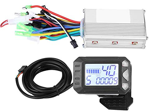MAGT Kit Controller Bici Elettrica Controller Motore, 350W 36V in Metallo con Pannello Display LCD Impermeabile