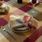Sastybale - Lot de 4 serviettes en tissu à carreaux lavables et confortables pour restaurant, dîners de famille, mariages, fêtes et banquets - 51 x 51 cm - Rouge