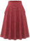Bbonlinedress Jupe Longue Femme Elégante à Carreaux en Tartan Plaid Style Vintage A-Ligne Taille Haute au Moellet avec Poches Swing évasée Rouge 2XL