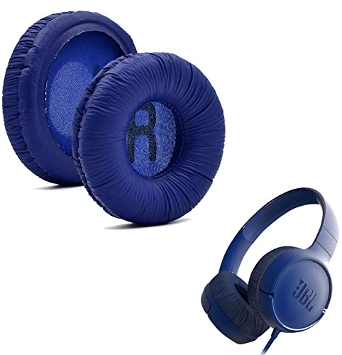 Actpe Earpads für JBL Tune 600 BTNC 500BT T450 Ersatz-Ohrpolster mit Proteinleder und Memory-Schaum für JBL Tune T450BT 500 JBL JR300 Kopfhörer, blau