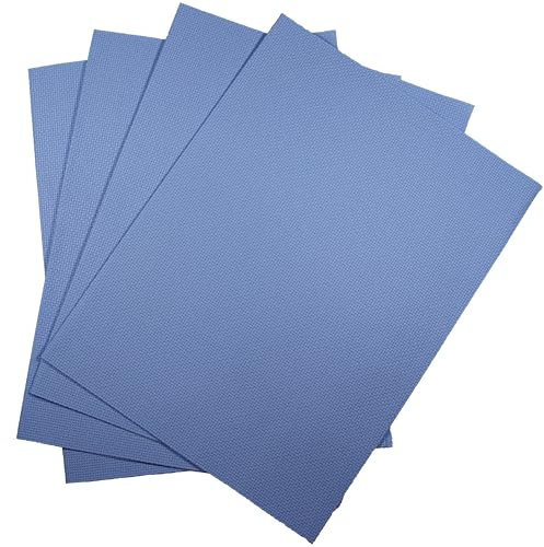 KCS Aida-Stoff aus Baumwolle, 30,5 x 45,7 cm, 14 Karat (30,5 x 45,7 cm), Hellblau, 4 Stück