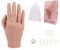 KnowU Nail Practice Training Hand for Acrylic Nails,Silicone Fake Hand, Nail Practice Hand, Beige