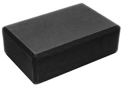 chiphop Kissenbezug Seide Gelb Übung, Fitness, Yoga-Blöcke, Schaumstoff-Nackenkissen, Eva-Gymnastik-Training Kissenrolle Bezug 60 (Black, One Size)