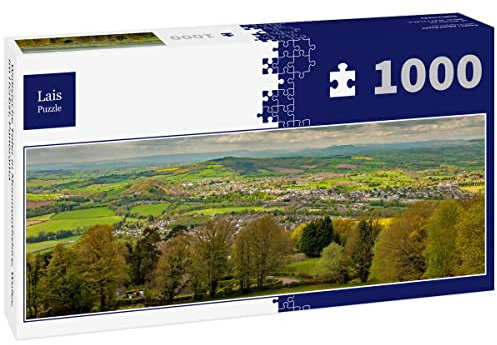 Lais Jigsaw Puzzle Welsh valleys in Monmouthshire, Wales, in autumn, panorama 1000 pieces