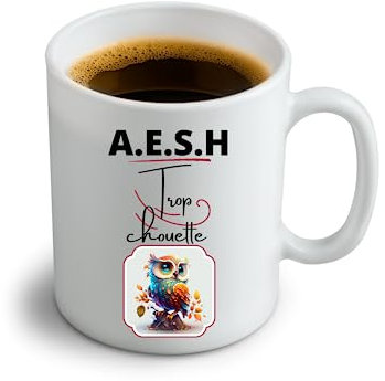 Mug AESH trop chouette