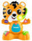 Fisher-Price Lernspielzeug für Babys und Kleinkinder, Beat Bande Lern & Tanz Tiger Justin mit Geräuschen und Lichtern für Kinder ab 9 Monaten, italienische Version, HYL04
