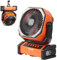 VEVOR Standventilator 210 x 100 x 268 mm Tischventilator Lüfter 138 CMF Ventilator mit 4 Geschwindigkeitsstufen Akku Ventilator 20000 mAh für Outdoor-Aktivitäten wie Camping Angeln Reisen