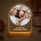 Transparent Gift Lámpara Personalizada con Foto y Texto Arco. Regalos para Familiares, Amigos y Pareja. Regalos Originales para Mujer y Hombre. Regalos Personalizados de Cumpleaños y Navidad. Luz LED