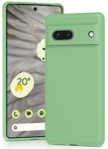 YATWIN für Google Pixel 7A Hülle, Premium Silikon Handyhülle mit Kameraschutz, Seidig-Weicher Berühren Ultra Dünne Stoßfeste Kratzfeste Schutzhülle, Mintgrün