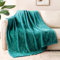 Whale Flotilla Kuscheldecke Flauschige Decke, Warme Fleecedecke Sofadecke Wohndecke Couchdecke, Superweich und Kuschelig, 130X170CM, Teal