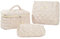 Lot de 3 Trousse de Toilette Matelassée Femmes, Pochette de Rangement Maquillage, Trousse de Toilette Grande Capacité, Trousse Cosmétique Voyage, Trousse Maquillage Femme (Rose)