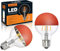 KOOYWAN Dimmbar LED Orange Globus Kopfspiegel Lampe E27 6W warmweißes Deko Glühbirne