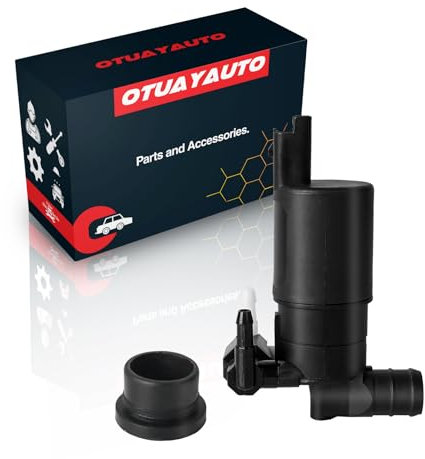 Pompa dell'acqua di lavaggio compatibile con Twingo II III, Clio III IV, Zoe, 106, 207, 208, 307, 308, 407, 807, OTUAYAUTO Pompa per lavavetri