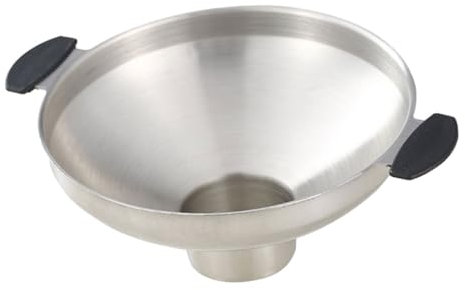 SHOWERORO Edelstahltrichter Mit Breiter Öffnung Und Griff Für Gläser Multifunktions-küchentrichter Aus Edelstahl Für Öl Milch Saft Wasser Salz Pfeffer Kräuter Gewürze