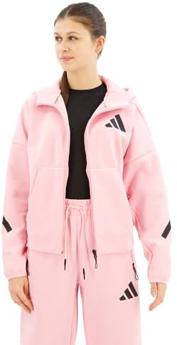 adidas Women's Veste à Capuche entièrement zippée Z.N.E., True Pink, L